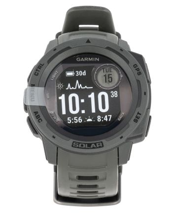 Garmin 0100229310 InstinctFitness Tracker Graphite 45mm Solar Compatible With iPhone/Android Bluetooth/ANT+ GPS Yes