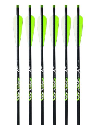 Carbon Express 52141 Piledriver Crossbolt Green 22" Carbon Fiber 6 Pack