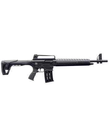Charles Daly 930190 AR-12SSemi-Auto 12 Gauge 5+1 3" 18.50" Blued Barrel Black Anodized Rec Black Fixed with Adjustable Comb Stock Right Hand