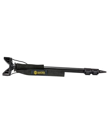 Hunters Specialties 00611 Shooter's StickMonopod made of Aluminum with Black Finish, 17-36" Vertical Adjustment, Contoured Gun Rest, Wrist Strap &amp; Quick-Release Leg Locks