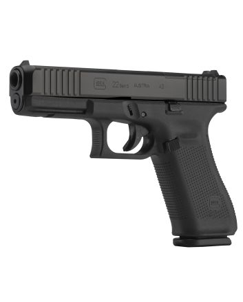 Glock PA225S201MOS G22 Gen5 MOS 40 S&amp;W4.49" Glock Marksman Barrel 10+1, Black Frame &amp; MOSnDLC Slide, Modular Backstrap, Ambidextrous Slide Stop, Safe Action Trigger, Optics Ready