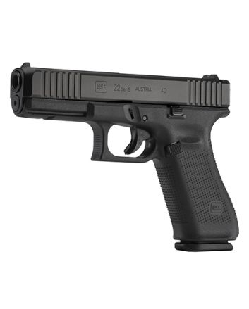 Glock PA225S203 G22 Gen5 Full Size 40 S&amp;W 15+1 4.49" Black GMB Barrel, Black nDLC Serrated Slide, Black Polymer Frame w/Picatinny Rail, Black Textured w/Interchangeable Backstrap Grips,Ambidextrous
