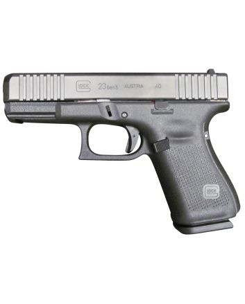 Glock PA235S201 G23 Gen5 Compact 40 S&amp;W4.02" Glock Marksman Barrel 10+1, Black Frame &amp; nDLC Slide, Modular Backstrap, Ambidextrous Slide Stop, Safe Action Trigger