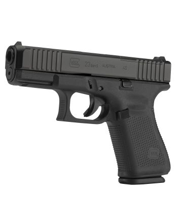 Glock PA235S201MOS G23 Gen5 Compact MOS 40 S&amp;W4.02" Glock Marksman Barrel 10+1, Black Frame &amp; MOS nDLC Slide, Modular Backstrap, Ambidextrous Slide Stop, Safe Action Trigger, Optics Ready