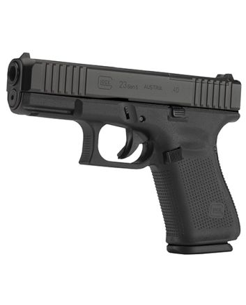 Glock PA235S203MOS G23 Gen5 Compact MOS 40 S&amp;W4.02" Glock Marksman Barrel 13+1, Black Frame &amp; MOSnDLC Slide, Modular Backstrap, Ambidextrous Slide Stop, Safe Action Trigger, Optics Ready