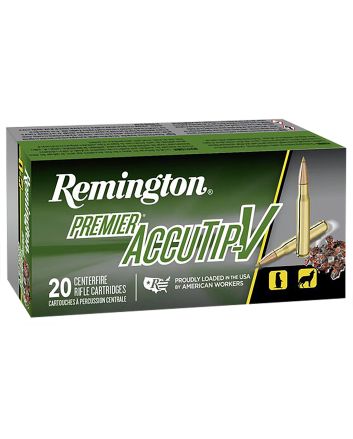 Remington Ammunition 29220 Premier Accutip-V 204Ruger 40gr AccuTip V Boat Tail 20 Per Box/10 Case