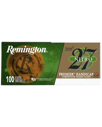 Remington Ammunition 28867 Premier Nitro 27 Handicap 12 Gauge 2.75" 1 1/8 oz 7.5 Shot 100 Per Box/ 2 Cs