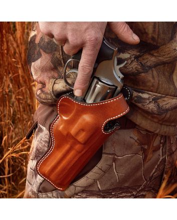 DeSantis Gunhide 016TC5LZ0 Dual Angle HunterOWB Tan Leather Belt Slide Fits Glock 40 Right Hand