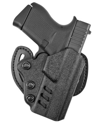 DeSantis Gunhide 042KA8BZ0 FacilitatorOWB Black Kydex Belt Slide Fits Glock 43/43X Right Hand