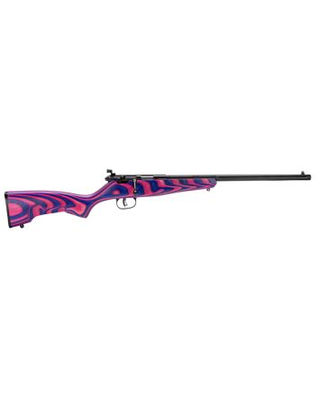 Savage Arms 13797 RascalYouth 22 LR 1rd 16.12" Matte Blued Barrel, Matte Blued Carbon Steel Receiver, Boyd's Minimalist Pink &amp; Purple Hybrid Laminate Stock, Right Hand