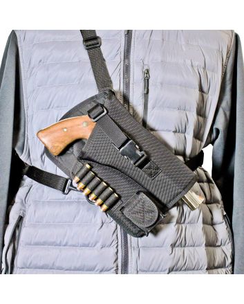 DeSantis Gunhide M72BALRZ0 Yukon Hunting RigShoulder Nylon Shoulder Fits Ruger GP100 4" Right Hand