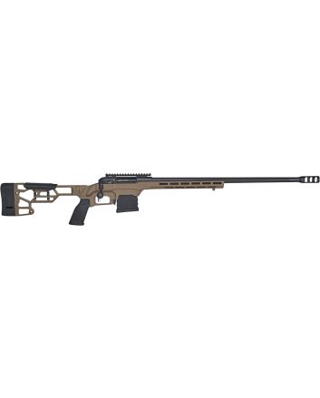 Savage Arms 57593 110 Precision 300 PRC 5+1 24", Matte Black Rec/Barrel, Flat Dark Earth Cerakote MDT LSS XL Chassis, Polymer Grip *Self timing taper aligned muzzlebrake (Short Action Calibers Only)