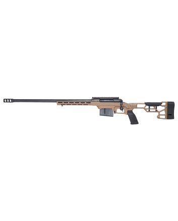Savage Arms 57696 110 Precision 6.5 Creedmoor 10+1 24", Matte Black Rec/Barrel, Flat Dark Earth Cerakote MDT LSS XL Chassis, Polymer Grip, Left Hand