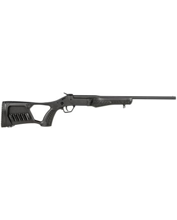 Rossi SSP1BK Tuffy Single Shot Youth 410 Gauge Break Open 3" 1rd 18.50" Matte Black Barrel, Matte Black Steel Receiver, Black Synthetic Thumbhole Stock w/Shell Holder, Right Hand