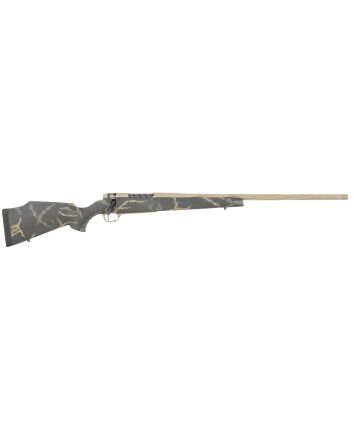 Weatherby MAM05N65RWR6B Mark V Accumark LTD 6.5 Wthby RPM 4+1 24" Barrel, Burnt Bronze Cerakote Metal Finish, Gray/Brown Accent Black Fixed Monte Carlo Stock