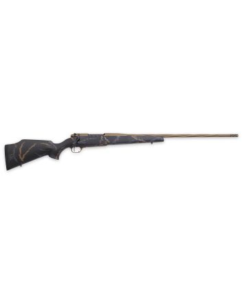 Weatherby MWL05N65RWR6B Mark V Weathermark LTD 6.5 Wthby RPM 4+1 24" Burnt Bronze Cerakote Spiral, Fluted Steel Barrel, Black w/Grey &amp; Brown Accents Monte Carlo Stock
