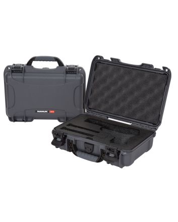 Nanuk 909CLASG7 909 Classic Gun Case Waterproof Graphite Resin w/ Closed-Cell Foam Padding 11.44" L x 7" W x 3.68" H Interior Dimensions