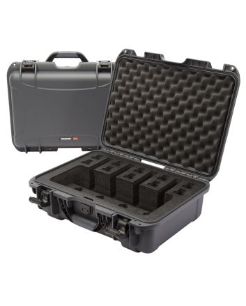 Nanuk 9254UP7 925 4 Up Gun Case Waterproof Graphite Resin w/ Closed-Cell Foam Padding 17" L x 11.80" W x 6.40" H Interior Dimensions