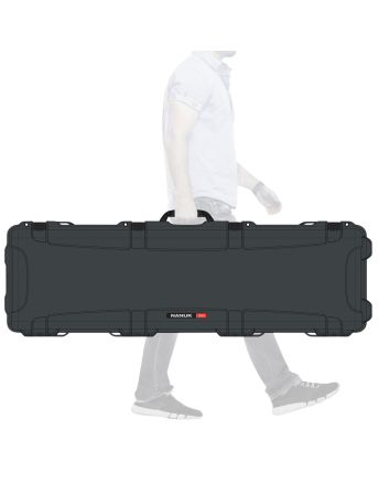 Nanuk 9951007 995Waterproof Graphite Resinwith Foam Padding &amp; Lockable Latches for Rifles 52" L x 14.50" W x 6" H Interior Dimensions