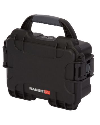 Nanuk 9031001 903Impact Resistant Black Polymer w/ Foam Padding&amp;Latches