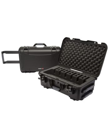 Nanuk 9356UP1 935 6 Up Pistol Case Black Polymer w/ Closed-Cell Foam Padding 22" L x 14" W x 9" H Interior Dimensions