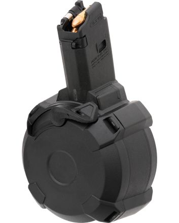 Magpul MAG1035-BLK PMAG50rd Drum 9mm Luger Fits CZ Scorpion EVO 3 S1 Black Polymer
