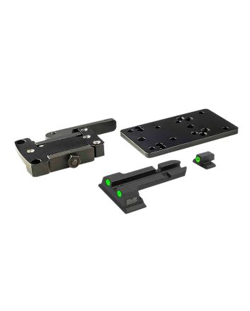 Meprolight USA 88071504 Micro RDS Adapter Quick Detach Black Steel S&amp;W M&amp;P Meprolight TruDot Mount