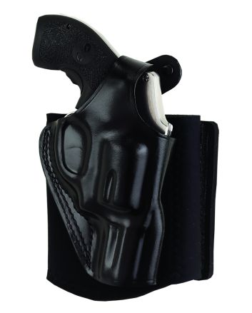 Galco AG870RB Ankle GloveSize Fits Ankles up to 13" Black Leather Hook &amp; Loop Fits Sig P365 Fits Sig P365XL Right Hand