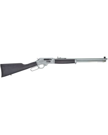 Henry H009GAW Side Gate All Weather Full Size 30-30 Win 5+1 20" Hard Chrome Plated Steel Barrel, Satin Hard Chrome Steel Receiver, Stained Hardwood Stock Right Hand