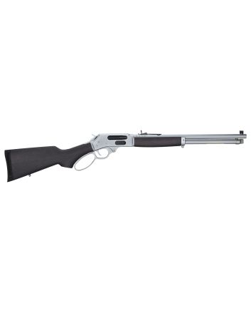 Henry H010GAW Side Gate All Weather Full Size 45-70 Gov 4+1 18.43" Hard Chrome Plated Steel Barrel, Satin Hard Chrome Steel Receiver, Stained Hardwood Stock Right Hand