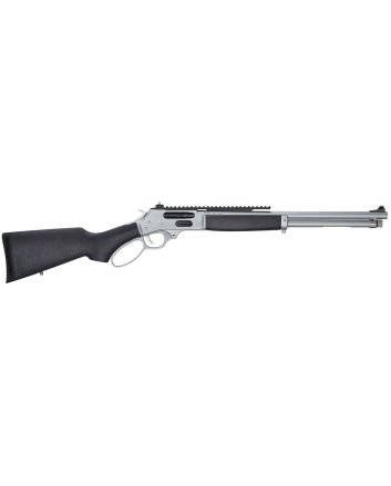 Henry H010GAWP Side Gate All Weather Full Size 45-70 Gov 4+1 18.43" Hard Chrome Plated Steel Barrel, Satin Hard Chrome Steel Receiver, Stained Hardwood Stock Right Hand