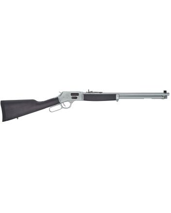 Henry H012GAW Big Boy All Weather Side Gate Full Size 44 Mag 10+1 20" Hard Chrome Plated Steel Barrel, Satin Hard Chrome Steel Receiver, Stained Hardwood Wood Stock Right Hand
