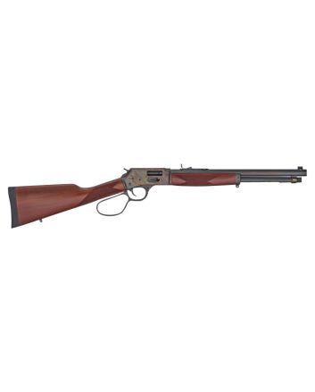 Henry H012GCRCC Big Boy Carbine Side Gate Full Size 45 Colt (Long Colt) 7+1 16.50" Blued Octagon Barrel, Color Case Hardened Steel Receiver, American Walnut Wood Stock Right Hand