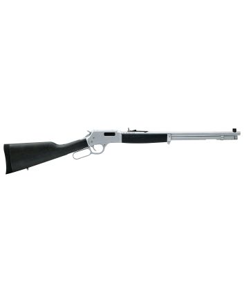 Henry H012GMAW Big Boy All Weather Side Gate Full Size 357 Mag 10+1 20" Hard Chrome Plated Steel Barrel, Satin Hard Chrome Steel Receiver, Stained Hardwood Wood Stock Right Hand