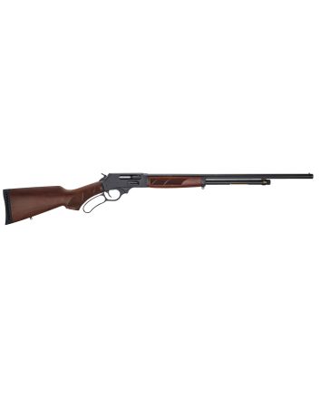 Henry H018G410 Side GateFull Size 410 Bore Lever 2.50" 6+1 24" Blued Steel Barrel, Blued Drilled &amp; Tapped Steel Receiver, Fixed American Walnut Wood Stock, Right Hand