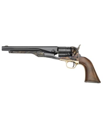 Pietta PF60CH448 1860 Army 44 Cal 6rd 8" Blued Steel Barrel &amp; Cylinder, Color Case Hardened Frame, Walnut Grip