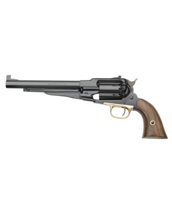 Pietta PF58STT448 1858 Remington Target Model 44 Cal 6rd 8" Blued Octagonal Steel Barrel, Cylinder &amp; Frame, Walnut Grip, Brass Trigger Guard