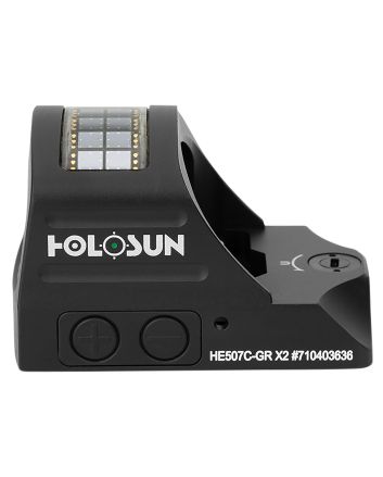 Holosun HE507CGRX2 507Black Anodized 1 x 0.63" x 0.91" 2 MOA Green Dot/32 MOA Circle Multi Reticle