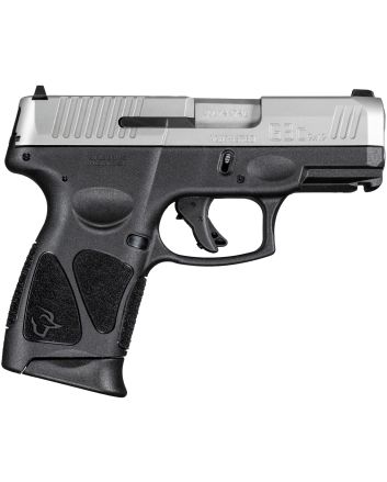 Taurus 1G3C939 G3CCompact Frame 9mm Luger 12+1 3.26" Matte Stainless Steel Barrel, Matte Serrated Stainless Steel Slide, Black Polymer Frame w/Picatinny Rail, Black Polymer Grip, Right Hand