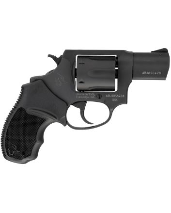 Taurus 285621 856 *CA Compliant Small Frame 38 Special 6rd 2" Matte Black Carbon Steel Barrel, Cylinder &amp; Frame, Black Finger Groove Rubber Grip, Transfer Bar Safety