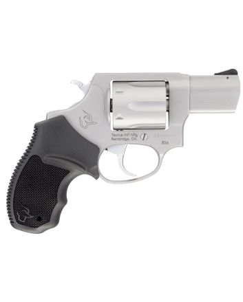 Taurus 285629 856 *CA Compliant Small Frame 38 Special +P 6rd 2" Matte Stainless Barrel, Cylinder &amp; Frame, Black Soft Rubber Finger Groove Grip, Transfer Bar Safety, Exposed Hammer