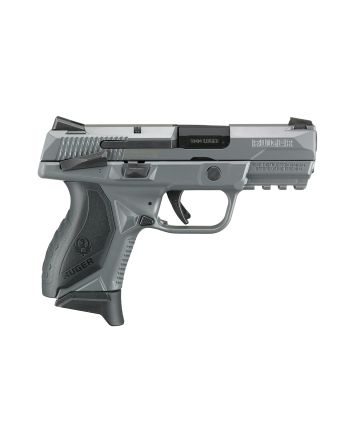 Ruger 8683 American Pistol Compact 9mm Luger 3.55" 17+1 Gray Cerakote Gray Cerakote Stainless Steel Slide Black Wraparound Ergonomic Grip