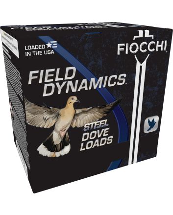 Fiocchi 12DLS187 Field Dynamics Dove &amp; Quail 12Gauge 2.75" 1 1/8oz 7Shot 25 Per Box/10 Case