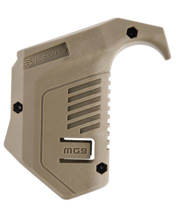 Recover Tactical MG9-02 Angled Mag PouchTan Polymer, Picatinny Rail Mount, Compatible w/ Glock