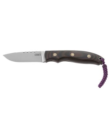CRKT 2861 Hunt'N Fisch2.99" Fixed Plain Satin 9Cr18MoV SS Blade/Multi-Color G10 Handle Includes Lanyard/Sheath