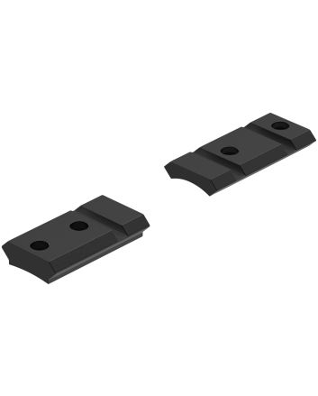 Leupold 180293 QRW Cross-Slot Base Set Matte Black Remington 700