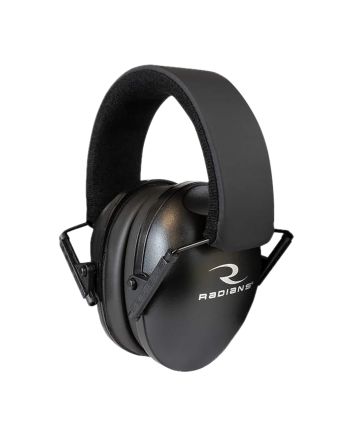 Radians LSO100CS Lowset Muff Polymer 21 dB Over the Head Black Adult 1 Pair