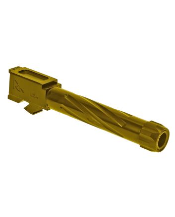 Rival Arms RA20G202E Precision V1 Drop-In Barrel 9mm Luger 4.02" Gold PVD Finish 416R Stainless Steel Material with Threading for Glock 19 Gen3-4