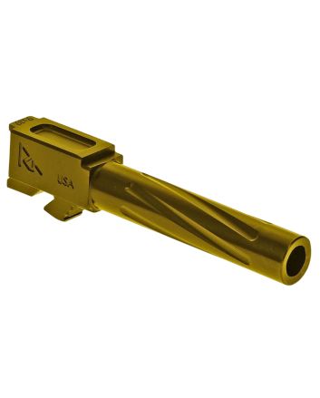 Rival Arms RA20G203E Precision V1 Drop-In Barrel 9mm Luger 4.02" Gold PVD Finish 416R Stainless Steel Material for Glock 19 Gen5