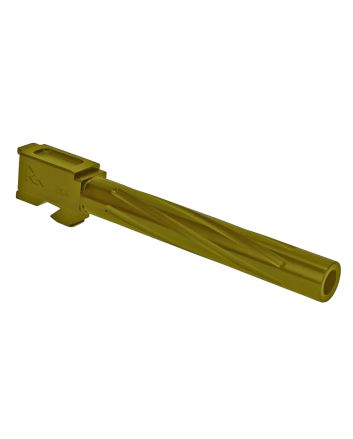 Rival Arms RA20G701E Precision V1 Drop-In Barrel 9mm Luger 5.31" Gold PVD Finish 416R Stainless Steel Material for Glock 34 Gen3-4